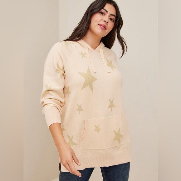 Torrid Jacquard Pullover Hooded Sweater NWT - Picture 2 of 8